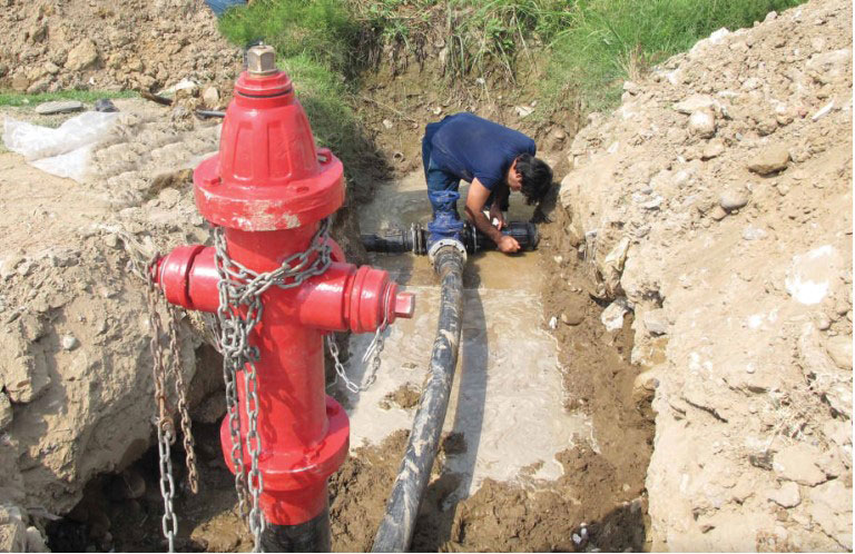 لوله پلی اتیلن مصارف آتش نشانی