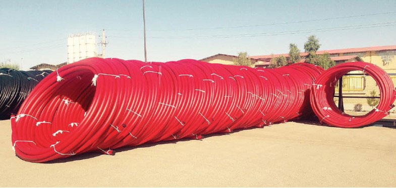 لوله پلی اتیلن فیبر نوری