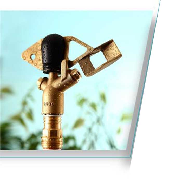 آبپاش پلیمری 1 اینچ تمام دور 18 الی 25 متری sp4000 ناس