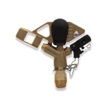 آبپاش برنجی تنظیمی دو نازله 1 اینچ 16 الی 22 متری سارو