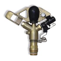 آبپاش برنجی تنظیمی سه نازله 1 اینچ 16 الی 22 متری سارو