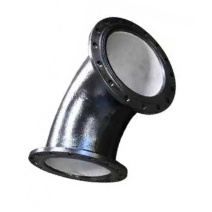 زانو فلنجدار 90 درجه چدنی