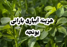 هزینه آبیاری بارانی یونجه