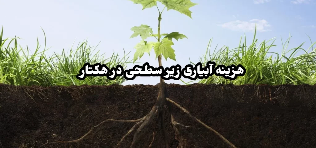 هزینه آبیاری زیر سطحی در هکتار 1 هزینه آبیاری زیر سطحی در هکتار