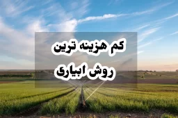 کم هزینه ترین روش ابیاری
